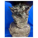MEASURES 17 1/2" BRONZE VASE