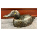 EARLY WOODEN DECOY 13 1/2X6