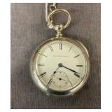 ELGIN POCKET WATCH DUEER SILVER