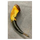 9 1/2" HANDCARVED EAGLE POWDER HORN