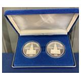 1992 2 TROY OZ SILVER COINS