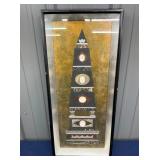 EARLY PYRAMID ART FRAMED 11X24