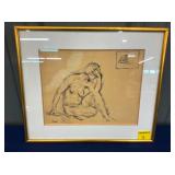 SIGNED ART NUEVO 13X11