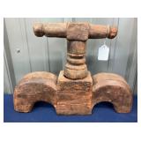 EARLY PRIM. WOODEN JUICER