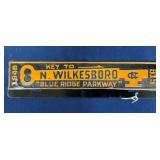 1948 KEY TO NORTH WILKESBORO TAG TOPPER