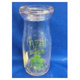 1/2 PINT CLOVER DAIRY MILK BOTTLE