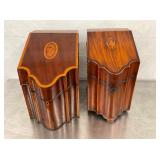 VINTAGE KNIVES BOXES W/ INLAY