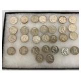 SILVER FRANKLIN HALVES 1957-62