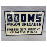 SST EMB. BOOMS WAGON SIGN OLD STOCK