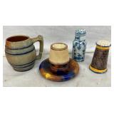 STONEWARE, EARLY VINTAGE SHAKERS