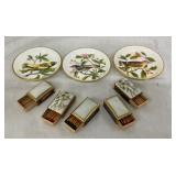 VICTORIAN MATCH SAFES,SPODE BIRD SAUCERS