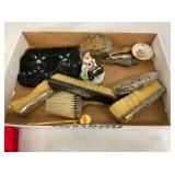 VINTAGE DRESSER PCS, MESH PURSE, ETC