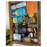 EARLY ADV. TINS, JEWELRY, OTHERS