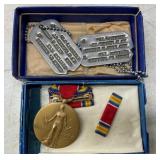 MILITARY PINS, DOG TAGS