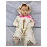 EARLY BABY DOLL W/TEETH AND MOVABLE EYES