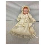 EARLY BABY DOLL W/PORC. HEAD 10X13