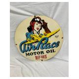 30IN. PORC. CONTEMPORARY AIR RACE SIGN