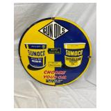 30IN. PORC. SUN OILS SUNOCO SIGN 