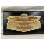 1958 ESSO 30YRS PLAQUE 14X8