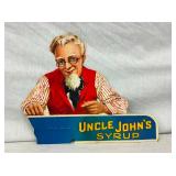 UNCLE JOHNS SYRUP COUNTER DISPLAY 16X12