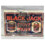 BLACK JACK STOVE POLISH CARDBOARD 