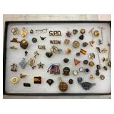 VARIOUS MILITARY PINS/OTHER 