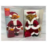 STEIFF SANTA TEDDY BEAR W/ BOX