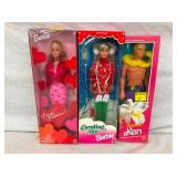BARBIES VALENTINE,CAROLING,KEN