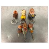 COLLECTION CARVED CORK SCREWS