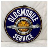 DSP 5FT. OLDSMOBILE SERVICE SIGN W/ RING