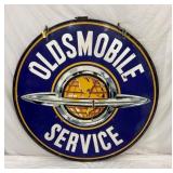 SIDE 2 OLDSMOBILE 5FT. PORC. SIGN