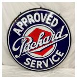 SIDE 2 PORC. PACKARD DEALER SIGN W/ RING