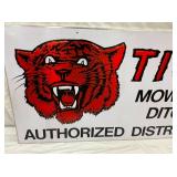 MEASURES 70X35 W/ TIGER, SELF FRAMED