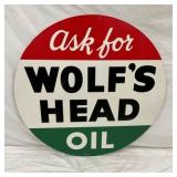 SIDE 2 OLD STOCK WOLFS HEAD SIGN