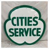 SIDE 2 CITIES SERVICE PORC. SIGN