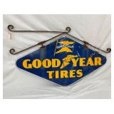 SIDE 2 PORC. GOODYEAR TIRES SWINGER SIGN