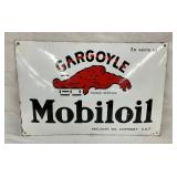 DSP MOBILOIL CONVEX SIGN W/ GARGOYLE
