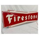 SELF FRAMED FIRESTONE SIGN