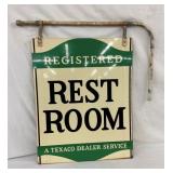 1958 DST TEXACO REST ROOM SIGN