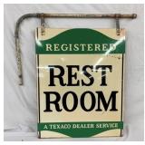 SIDE 2 VIEW REST ROOM TEXACO SIGN