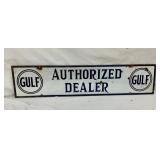 DSP GULF AUTORIZED DEALER SIGN 40X9