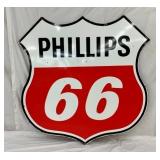 SIDE 2 VIEW PHILLIPS 66 PORC. SIGN