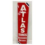 SST 1961 EMB. VERTICAL ATLAS TIRES SIGN
