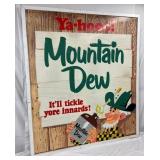 RARE 1965 MOUNTAIN DEW BILLBOARD 7FTX8FT