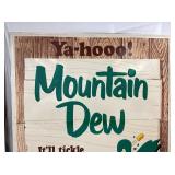 BROWN LETTERING MT. DEW EMBOSSED