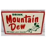 SST 1965 MT. DEW SIGN W/ WILLIE