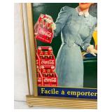 LADY W/ CARTONS 21X32