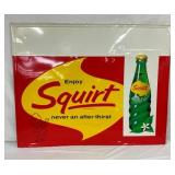 1962 SST EMB. SQUIRT SIGN W/ BOTTLE