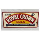 RARE 1941 5C ROYAL CROWN COLA 5C SIGN