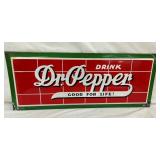 DR. PEPPER CHECKER BOARD SIGN 26X10